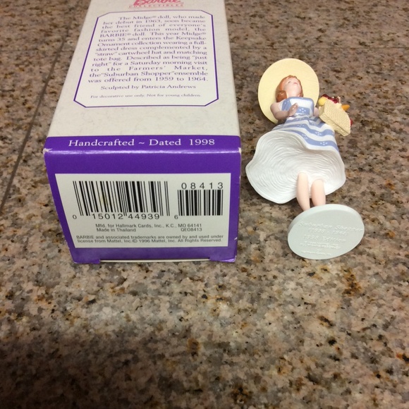 Midge Suburban shopper 35th Anniversary Midge Ornament Hallmark - Picture 3 of 4